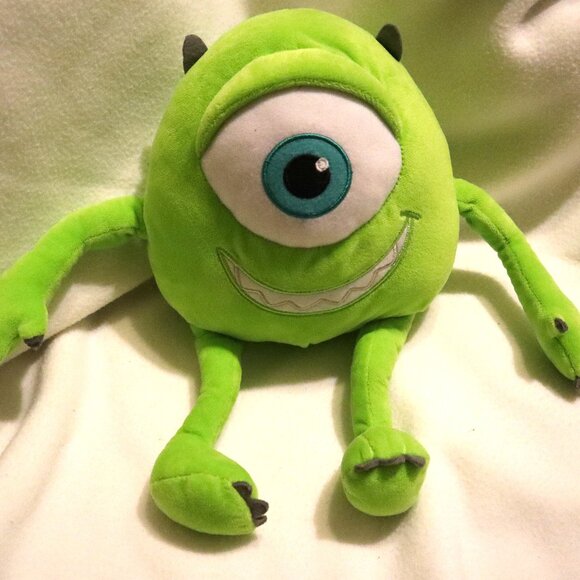 Disney Pixar Mike Wazowski Monsters Inc Kohls Cares Stuffed Plush Green Eye - Picture 1 of 6